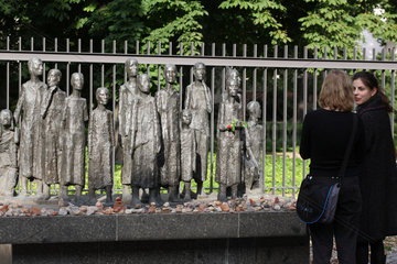 Berlin  Deutschland  Denkmal Sammellager in der Grossen Hamburger Strasse