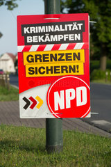 Jaenickendorf  Deutschland  NPD-Plakat