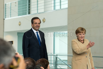 Berlin  Deutschland  Bundeskanzlerin Dr. Angela Merkel  CDU  und Andonis Samaras  Ministerpraesident Griechenlands