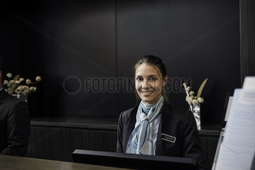 Hotel receptionist  portrait