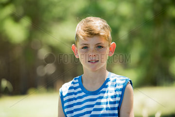 Boy outdoors  portrait