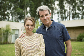 Mature couple outdoors  portrait