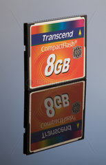 Kiel  Deutschland  eine CompactFlash-Karte der Firma Transcend mit 8 GB Kapazitaet