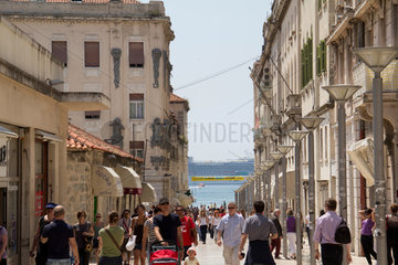 Split  Kroatien  die Altstadt von Split