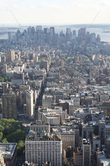 New York City  USA  Blick vom Empire State Building
