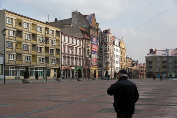 Polen  Bytom (Beuthen) - Rynek (Markt) im Stadtzentrum
