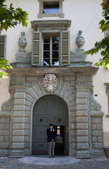 Tirano  Italien  Eingang zum Palazzo Salis