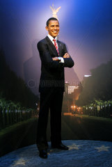 Berlin  Deutschland  Wachsfigur von Barack Obama bei Madame Tussauds