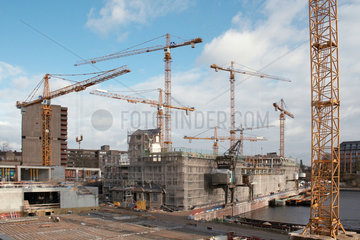 Berlin  Deutschland  Baustelle Tempelhofer Hafen