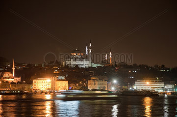 Istanbul  Tuerkei  Blick auf die Sueleymaniye-Moschee
