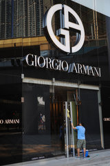 Hongkong  China  Giorgio Armani Modegeschaeft in Kowloon