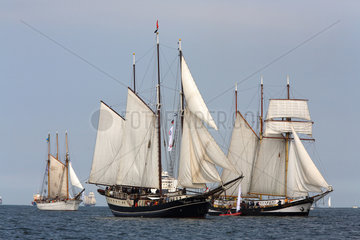 Kiel  Segelschiffe auf der Kieler Woche