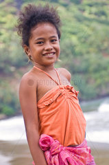 Hatiheu  Franzoesisch-Polynesien  einheimisches Maedchen