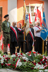 Posen  Polen  Zeremonie am Eisenbahnwerk ZNTK Poznan zum 60. Jahrestag des Posener Aufstands