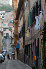 Portoferraio  Italien  schmale Gassen in der Altstadt von Portoferraio