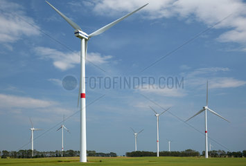 Proetzel  Deutschland  Windenergieanlagen eines Windparks