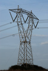 Porto Torres  Italien  ein Strommast des Stromversorgers Enel S.p.A.