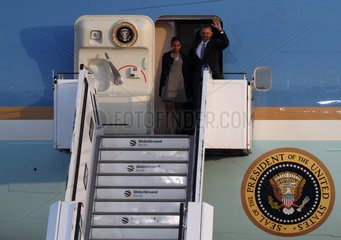 Berlin  Deutschland  Ankunft des US-Praesidenten Barack Obama in Berlin