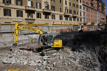 U-Bahn Baustelle in Rom