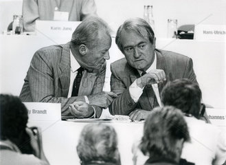 Willy Brandt  Johannes Rau  1986