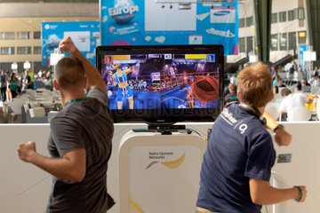 Berlin  Deutschland  Computerspiel auf der Campus Party Europe