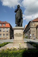 Bayreuth  Deutschland  das Denkmal des deutschen Schriftstellers Jean Paul