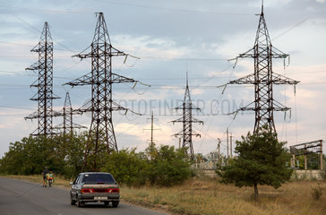 Republik Moldau  Strommasten