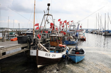Rerik  Deutschland  Boote am Fischereianleger
