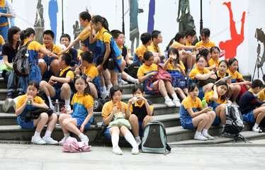 Hong Kong  China  Schulkinder
