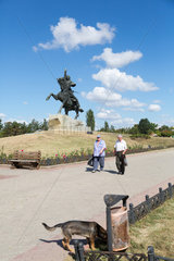 Tiraspol  Republik Moldau  das Suvorov-Denkmal an der Hauptstrasse
