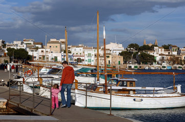 Portocolom  Spanien  Hafen von Portocolom auf Mallorca