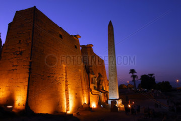 Luxor  Aegypten  Tempelanlage des Luxor-Tempel