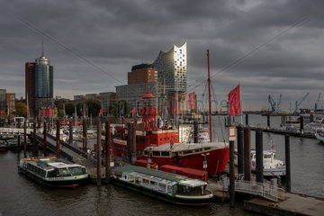 Hamburg  Deutschland  Blick auf die Elbphilharmonie