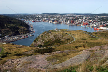 St. John’s  Kanada  Blick vom Signal Hill auf die Stadt