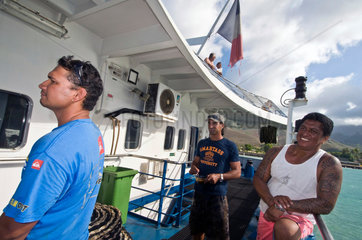 Franzoesisch-Polynesien  Mitarbeiter der Aranui 3