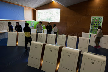 Schengen  Grossherzogtum Luxemburg  Schulklasse besucht das Europaeische Museum