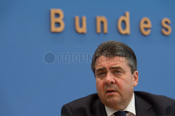 Berlin  Deutschland  Wirtschaftminister Sigmar Gabriel  SPD