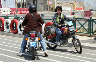 Macau  China  Motorradfahrschueler