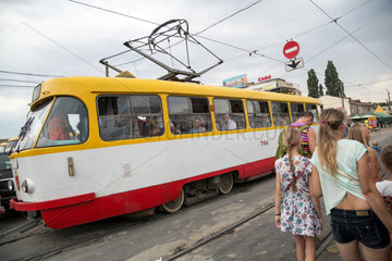 Odessa  Ukraine  Strassenbahn