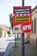 Kremmen  Deutschland  NPD-Plakat