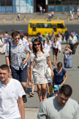 Odessa  Ukraine  Menschen auf der Potemkinsche Treppe