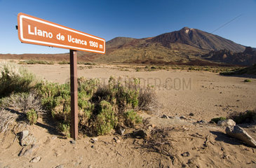 La Orotava  Spanien  Blick zum Pico del Teide