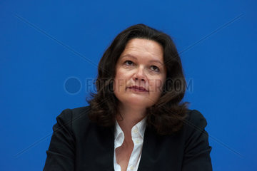 Berlin  Deutschland  Bundesarbeitsministerin Andrea Nahles  SPD