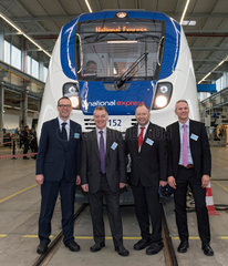 Henningsdorf  Deutschland  Vorstellung des neuen National Express Zuges