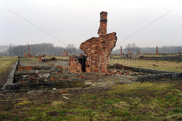 Auschwitz  Polen  Ruinen im Konzentrationslager Auschwitz-Birkenau