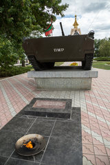 Bender  Republik Moldau  Mahnmal fuer den Transnistrien-Konflikt