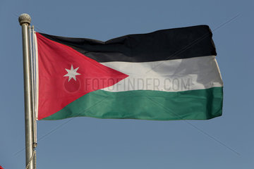 Doha  Katar  Nationalfahne von Jordanien
