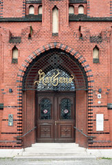 Berlin  Eingang zum Rathaus Lichtenberg
