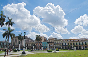 Havanna  Kuba  Platz vor dem Kapitol in Althavanna