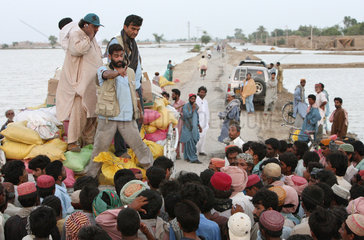 Shadhat Kot  Pakistan  Hochwasser-Katastrophe